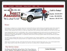 Tablet Screenshot of insectassassins.com
